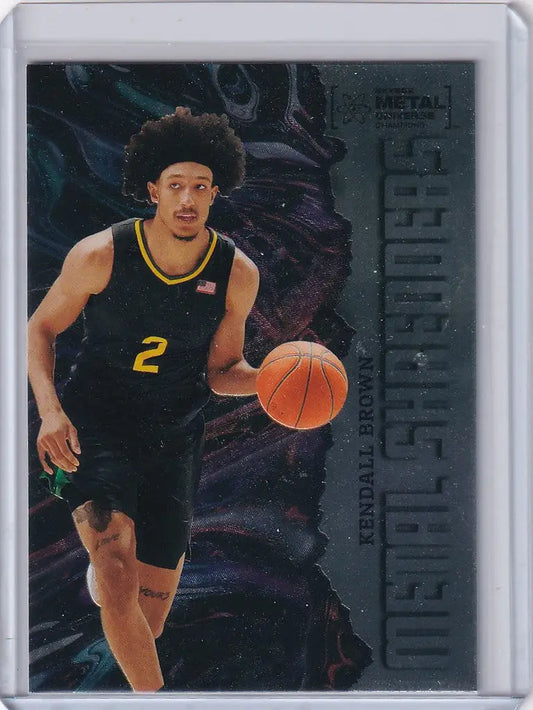 Basketball trading card of Kendall Brown from Skybox Metal Universe Champions