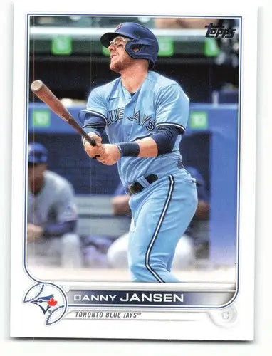 Original gloss 2022 Topps Danny Jansen baseball card featuring Blue Jays ID 40529