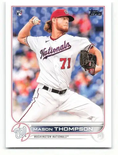 Original gloss Mason Thompson baseball card from 2022 Topps Rookie Nationals