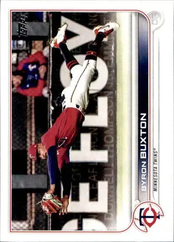 Baseball trading card featuring Byron Buxton of the Minnesota Twins with original gloss, Byron Buxton NM-MT
