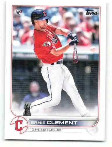 2022 Topps Ernie Clement rookie baseball card with original gloss, usually sells well