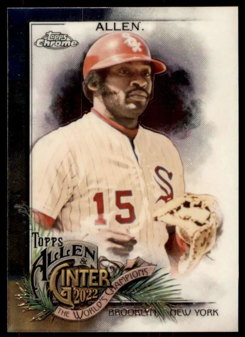 Baseball card of Dick Allen in Chicago White Sox jersey number 15 from Topps Allen