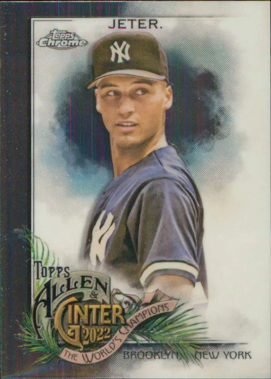 Derek Jeter New York Yankees baseball card from 2022 Topps Allen & Ginter Chrome