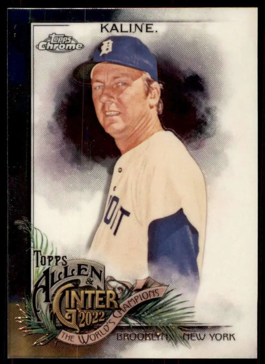 Vintage Detroit Tigers baseball card of Al Kaline from Topps Allen and Ginter