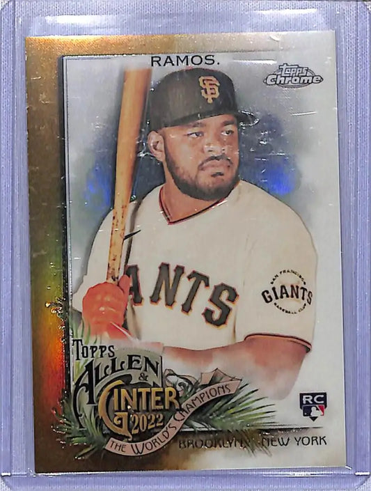Heliot Ramos San Francisco Giants rookie baseball card from 2022 Topps Allen and Ginter