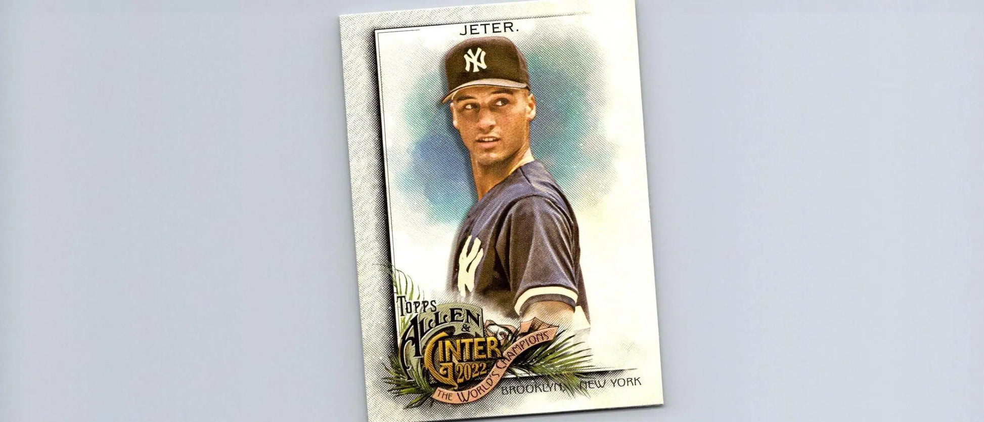 Derek Jeter baseball card from 2022 Topps Allen & Ginter trading cards collection
