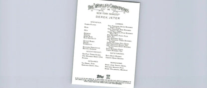 Derek Jeter baseball card from 2022 Topps Allen & Ginter trading cards collection