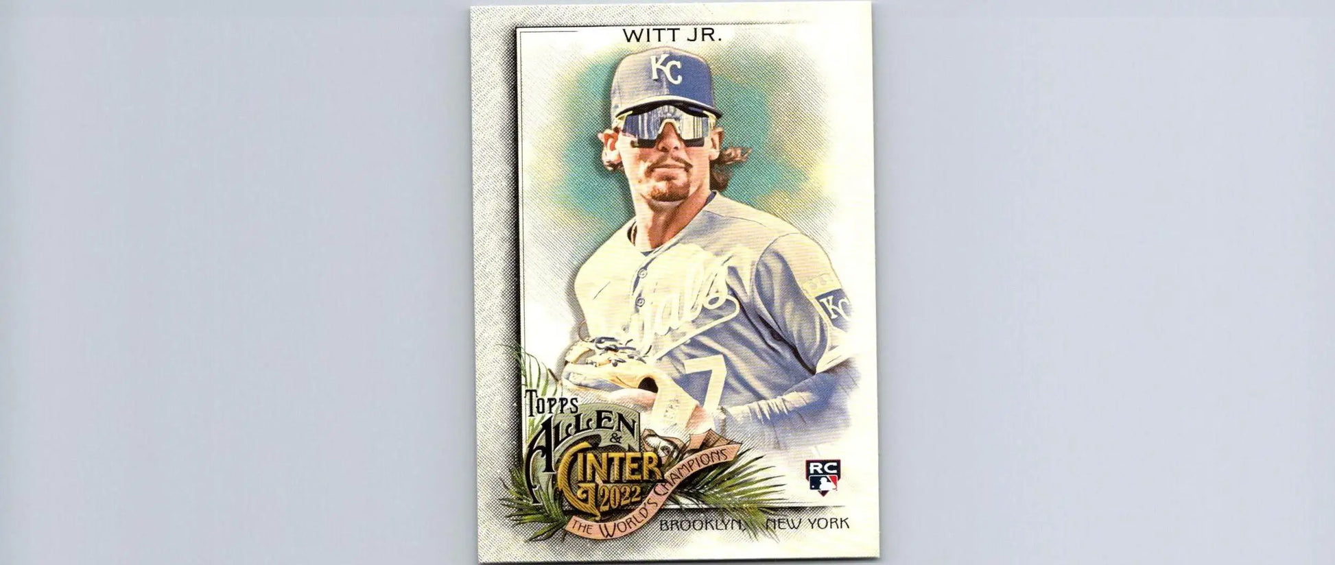 Baseball card featuring 2022 Topps Allen & Ginter #203 Bobby Witt Jr. trading card