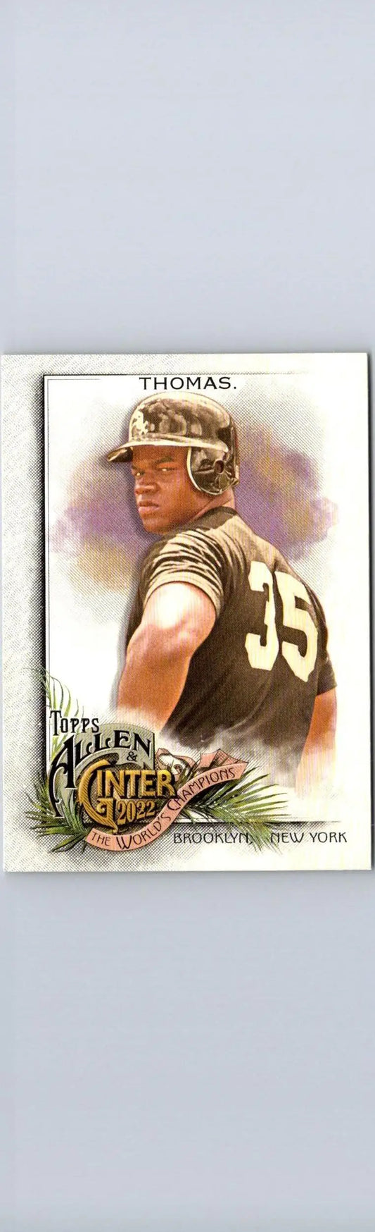 Frank Thomas Silver Portrait baseball card from 2022 Topps Allen & Ginter series
