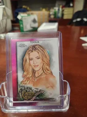 2022 Topps Allen & Ginter Chrome Kendall Toole Magenta Refractor RC #207 image