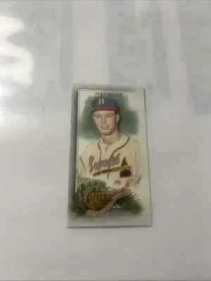 2022 Topps Allen Ginter Eddie Mathews baseball card #243 featuring Eddie Mathews