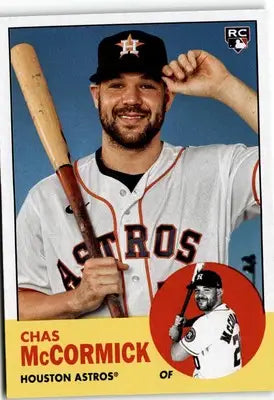 2022 Topps Archives Chas McCormick baseball card featuring Houston Astros player