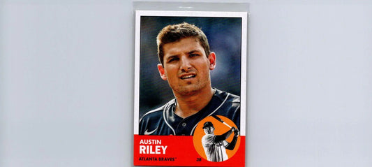 Austin Riley 2022 Topps Archives #40 trading card featuring the MLB star athlete
