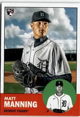 Matt Manning baseball card from 2022 Topps Archives collection