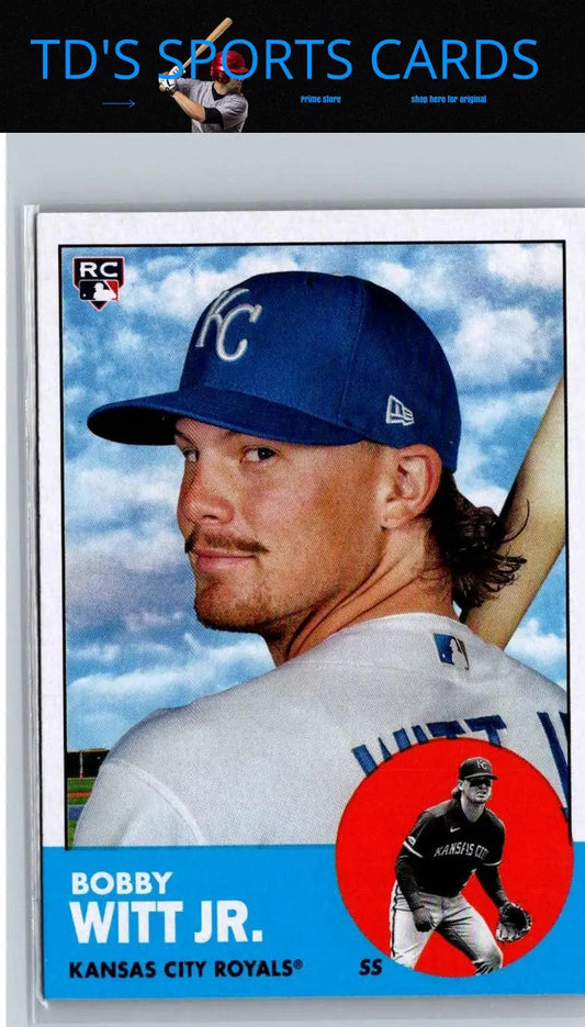 2022 Topps Archives Bobby Witt Jr baseball card for collection or trading