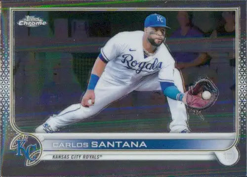 2022 Topps Chrome #143 Carlos Santana NM-MT Royals ID:51623 - Trading Cards