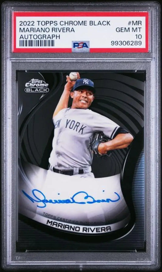 Mariano Rivera autographed baseball card PSA 10 Gem Mint New York Yankees collectible