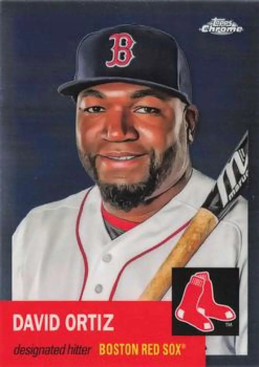David Ortiz Red Sox 2022 Topps Chrome Platinum Anniversary baseball card