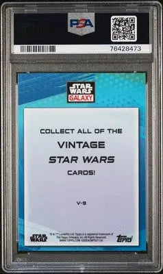 2022 Topps Chrome Star Wars Galaxy Retro Rewind Paploo #V9 PSA 10