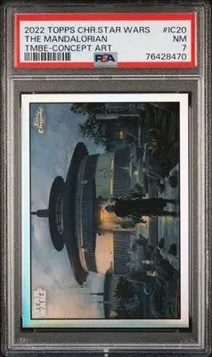 2022 Topps Chrome Star Wars The Mandalorian The Mandalorian #IC20 PSA 7