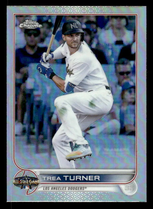 Trea Turner 2022 Topps Chrome Update All-Star Game baseball trading card