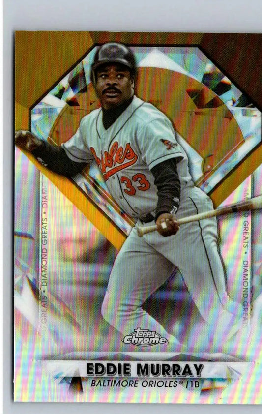 Eddie Murray baseball card from 2022 Topps Chrome Update Diamond Greats Die Cuts