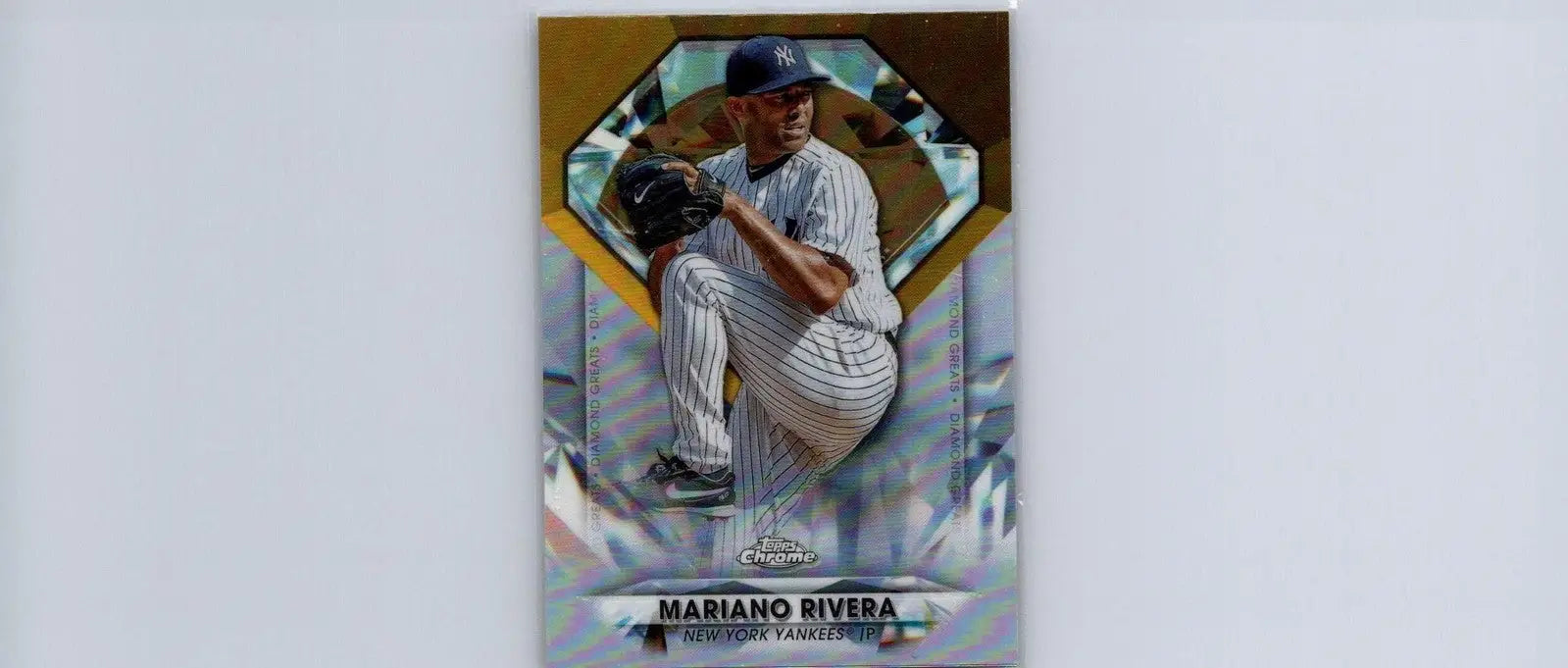 Mariano Rivera baseball card from 2022 Topps Chrome Diamond Greats Die Cuts set