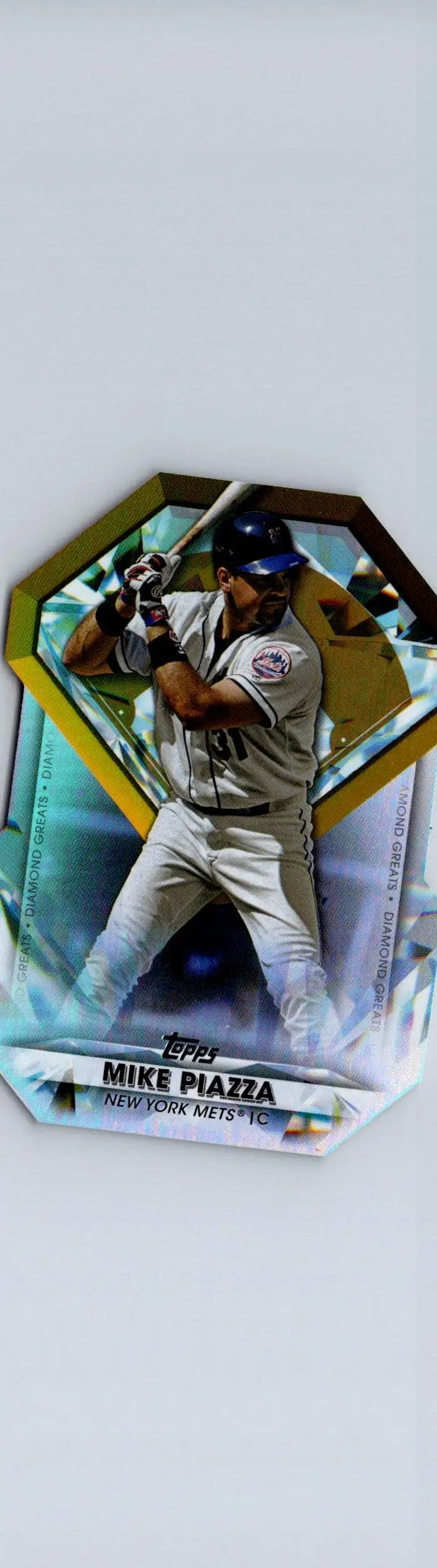 Mike Piazza baseball card from 2022 Topps Piazza Diamond Greats Die Cuts series