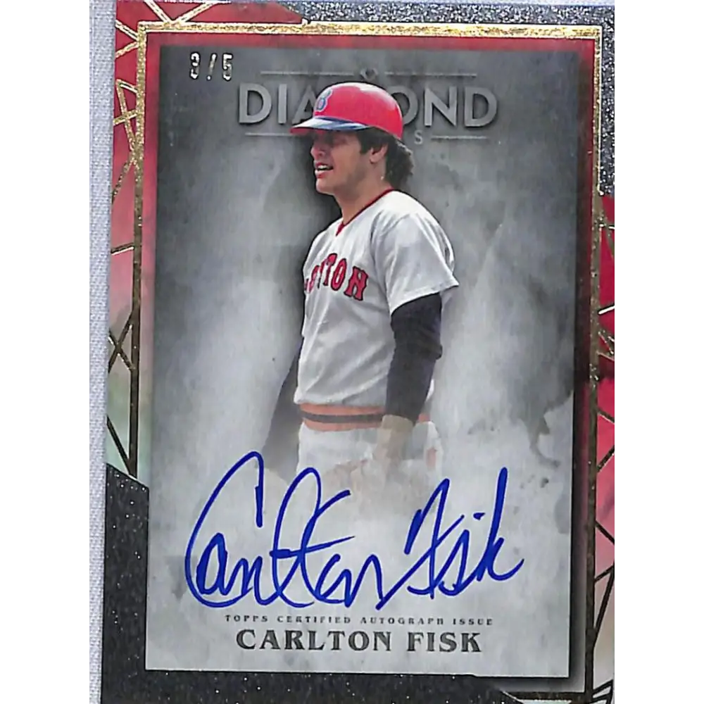 2022 Topps Diamond Icons #AC-CF Carlton Fisk NM-MT Auto 3/5 Boston Red Sox