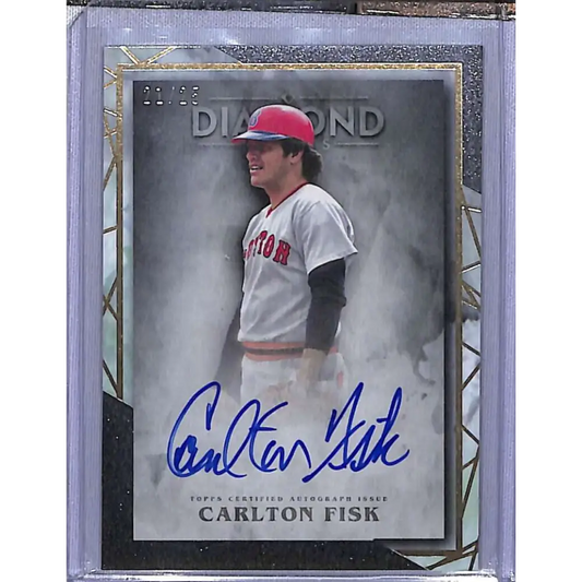 2022 Topps Diamond Icons: Autographs #AC-CF Carlton Fisk #/25  Baseball Card