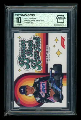 GEM MINT 10 Esteban Ocon 2022 Topps F1 Bounce Roll Esteban trading card
