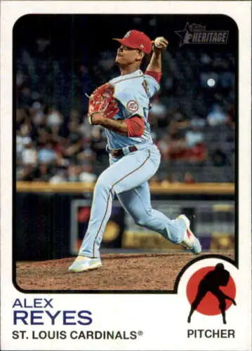 2022 Topps Heritage #103 Alex Reyes baseball card with original gloss in NM-MT condition