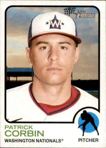 2022 Topps Heritage #348 Patrick Corbin baseball card in original gloss condition