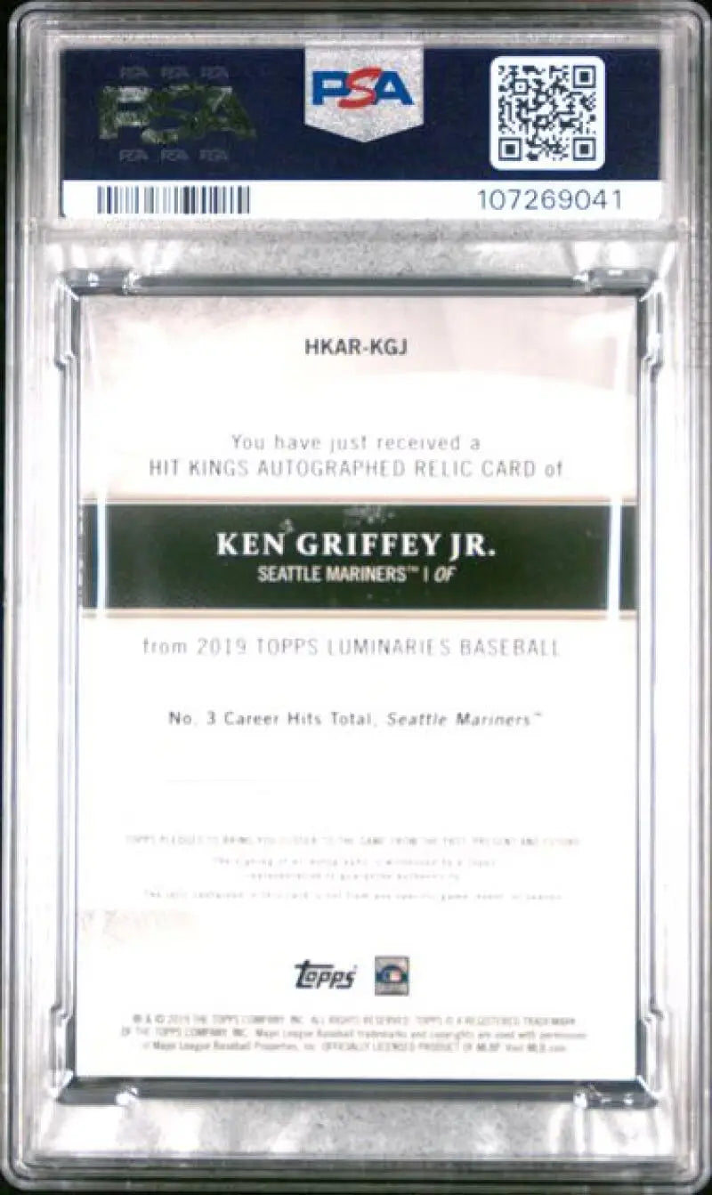 Graded Chipper Jones Atlanta Braves baseball card from 2022 Topps Luminaries series