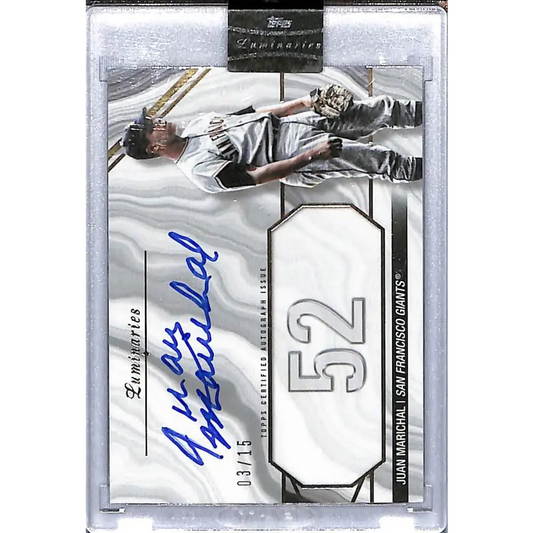 2022 Topps Luminaries #MOM-JM Juan Marichal NM-MT Auto 3/15 San Francisco Giants Baseball Card