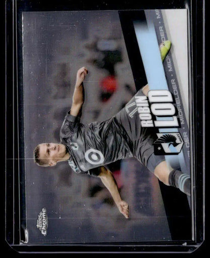 Robin Lod diving save in gray uniform, featured on Minnesota United soccer card