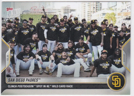 San Diego Padres baseball card from 2022 TOPPS NOW #1002 featuring a San Diego Padres player