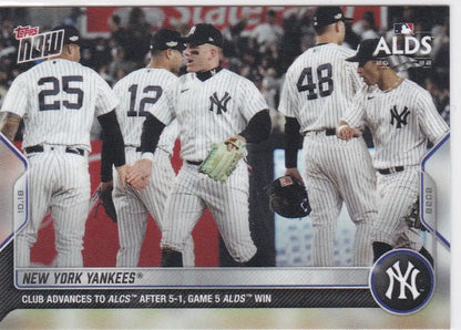 New York Yankees baseball card from 2022 TOPPS NOW series featuring York Yankees player
