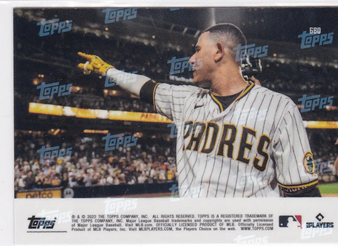 Baseball card of Manny Machado San Diego Padres 2022 TOPPS NOW #680