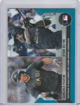 Baseball trading card featuring Giancarlo Stanton and Byron Buxton from Star Game 49/49
