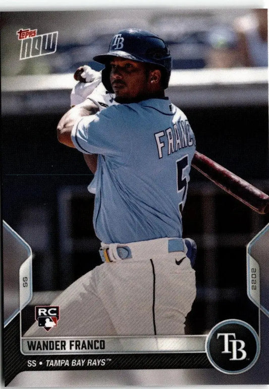 Wander Franco Baseball Card Tampa Bay Rays 2022 Topps Now Road to Opening Day