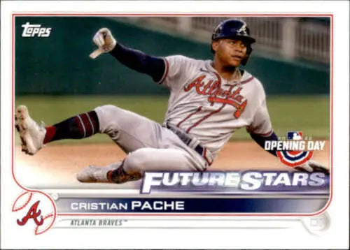 Cristian Pache baseball card 2022 Topps Opening Day original gloss NM-MT Braves