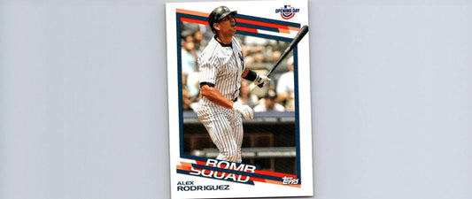 Alex Rodriguez baseball card from 2022 Topps Opening Day Bomb Squad collection