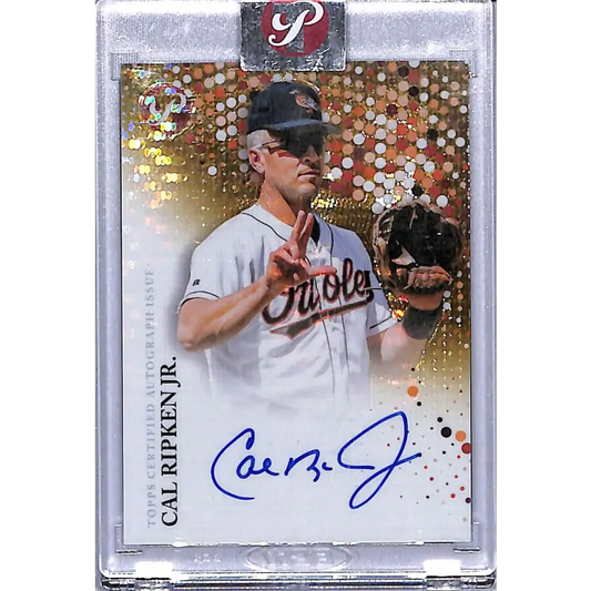 2022 Topps Pristine Refractor Gold Error Cal Ripken Jr. NM-MT Auto 43/50 Baltimore Orioles Baseball Card