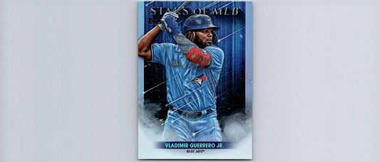 Vladimir Guerrero Jr. baseball card from 2022 Topps Stars of MLB trading cards