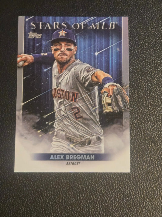 Alex Bregman Stars of MLB baseball card from 2022 Topps #SMLB-8 featuring Bregman stars