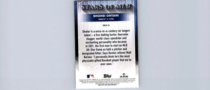 Shohei Ohtani baseball card from 2022 Topps Stars of MLB Chrome collection