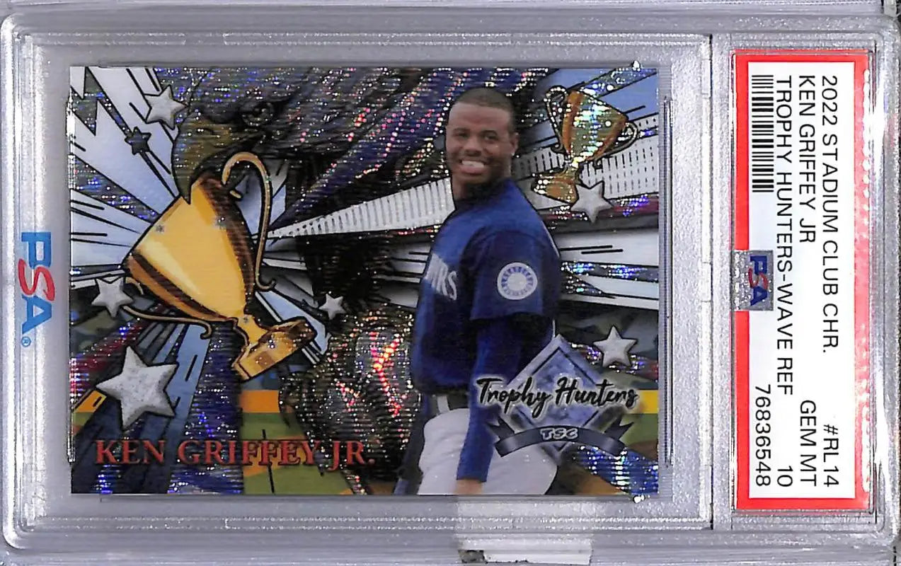 2022 Topps Stadium Club Trophy Hunters Wave #RL-14 Ken Griffey Jr. PSA 10 GEM MINT Seattle Mariners
