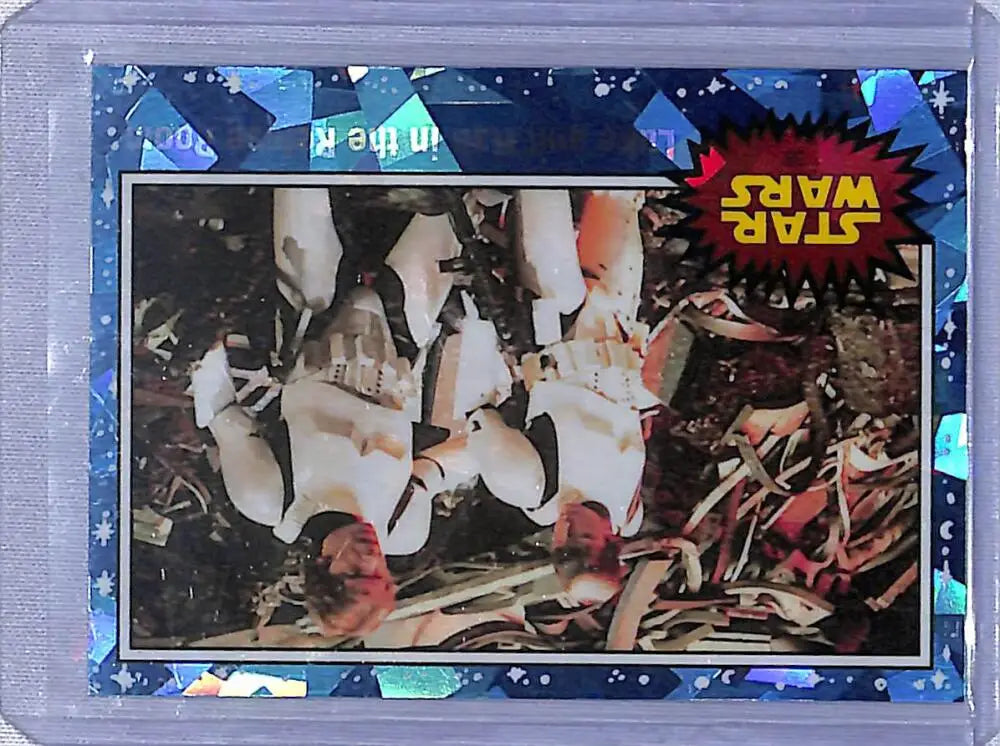 Star Wars trading card from 2022 Topps Star Wars Sapphire series featuring Luke and Han