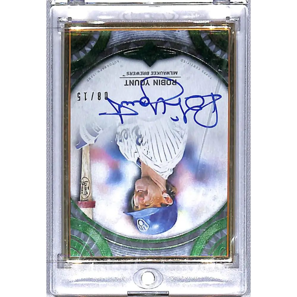 2022 Topps Transcendent Emerald #TCA-RY Robin Yount NM-MT Auto 8/15 Milwaukee Brewers